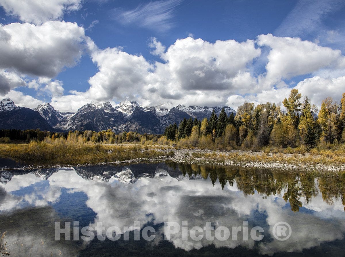 Grand Teton National Park, Wyoming Photo - The majestic peaks of the Teton Range-