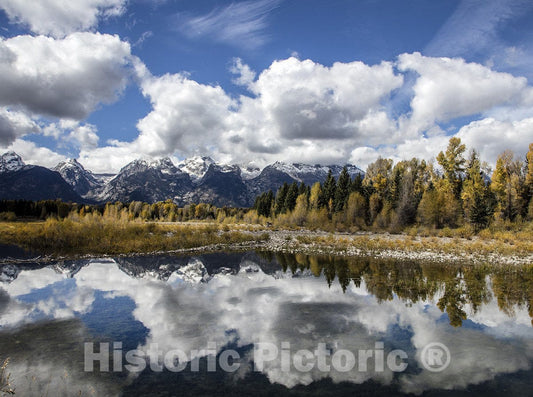 Grand Teton National Park, Wyoming Photo - The majestic peaks of the Teton Range-