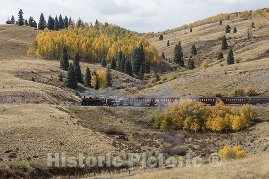 Conejos County, CO Photo - A Cumbres & Toltec Scenic (C&TS) Railroad steam Train-