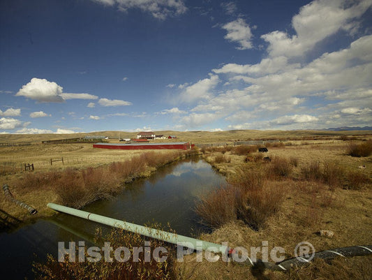 Routt County, CO Photo - Drainage Ditch in Routt County, Colorado.