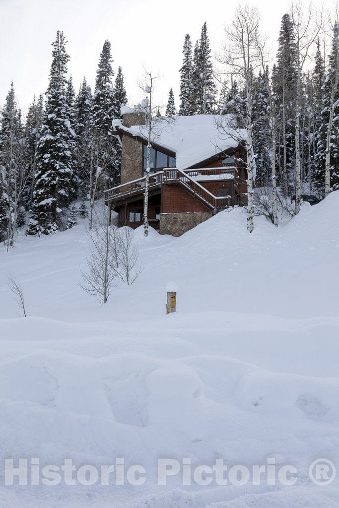 Steamboat Springs, CO Photo - Cabin in deep snow in Steamboat Springs, Colorado.