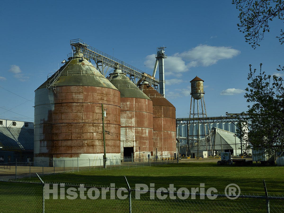 Greenwood, Mississippi Photo - Storage Units at an Old Cotton Industrial Plant-