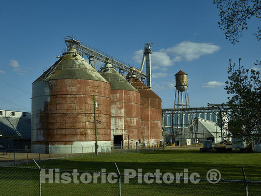 Greenwood, Mississippi Photo - Storage Units at an Old Cotton Industrial Plant-