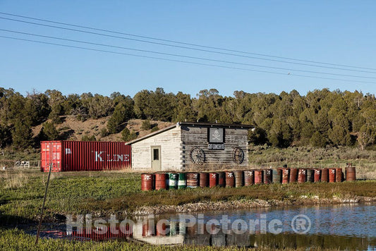 Photograph - The site of a spill of leftover fuel when a storage tank was removed in 2006 from a Sinclair gasoline station that had closed two years earlier in Montezuma County, Colorado 2