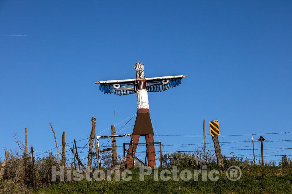 Photo- Artwork Above The Highway on The Grounds of The Folk and Finer Art Museum and Studio Near Mancos in Montezuma County, Colorado 2 Fine Art Photo Reproduction
