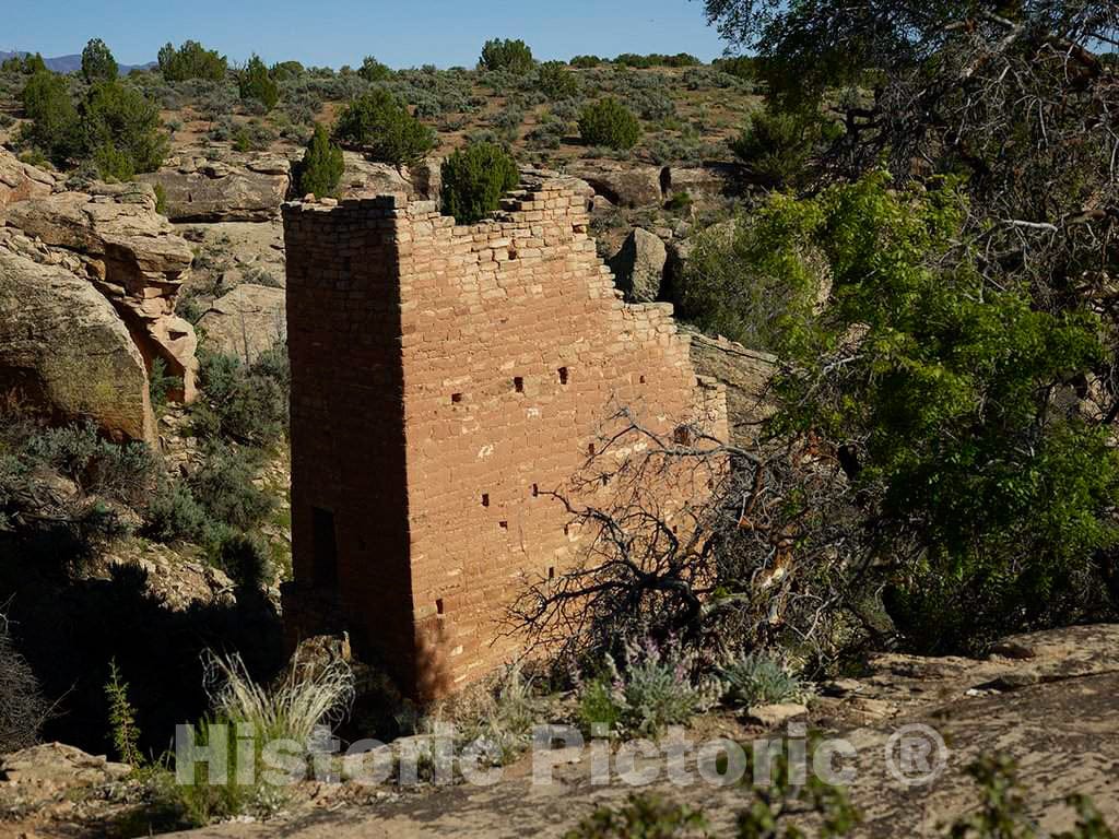 Photo- Masonry remnant in the Colorado portion of Hovenweep National Monument 2 Fine Art Photo Reproduction