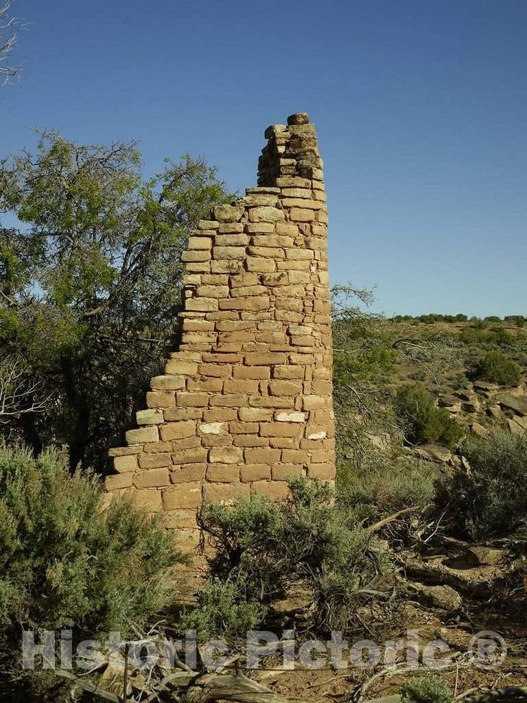 Photo- Masonry remnant in The Colorado Portion of Hovenweep National Monument 1 Fine Art Photo Reproduction