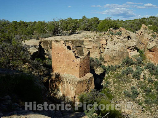 Photo- Masonry remnant in the Colorado portion of Hovenweep National Monument 5 Fine Art Photo Reproduction