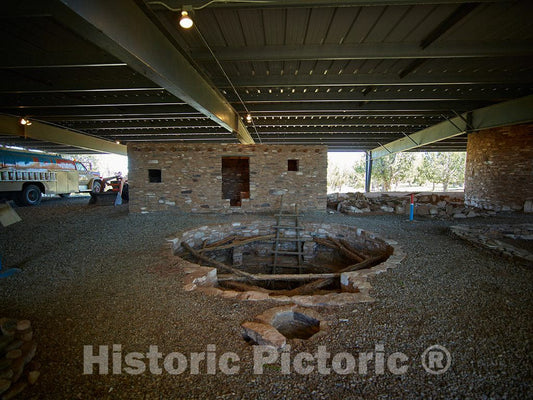 Photo- A kiva, or Room Used by Puebloans for Religious Rituals, Adjacent to The Home of Archie and Mary Hanson, Founders of Indian Camp Ranch 2 Fine Art Photo Reproduction