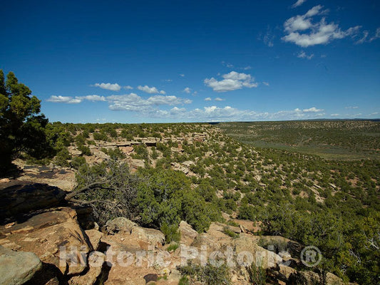Photo- Desert Terrain in The Montezuma County, Colorado, Portion of Hovenweep National Monument 1 Fine Art Photo Reproduction