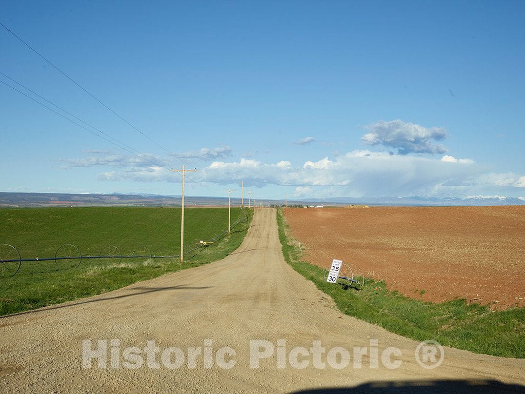 Photo- Vista Down a Country Road in Southwestern Colorado's Montezuma County 2 Fine Art Photo Reproduction