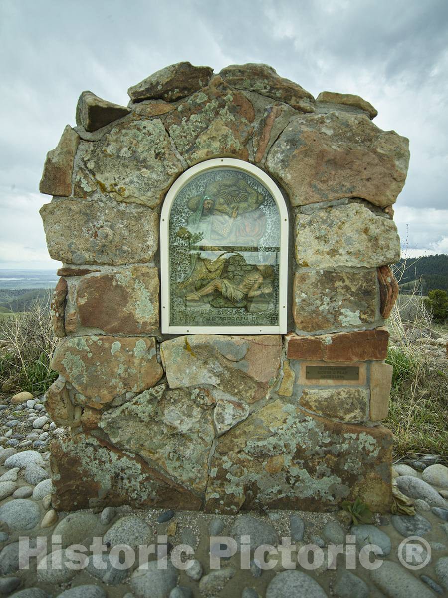 Photo- Marker at The Mother Cabrini Shrine in Golden, Colorado 1 Fine Art Photo Reproduction