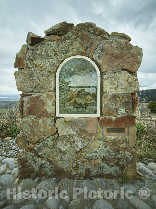 Photo- Marker at The Mother Cabrini Shrine in Golden, Colorado 1 Fine Art Photo Reproduction