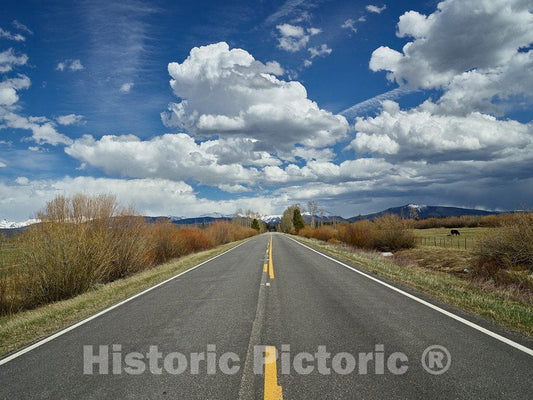 Photo- Road to Distant Mountains in Jackson County, Colorado 1 Fine Art Photo Reproduction