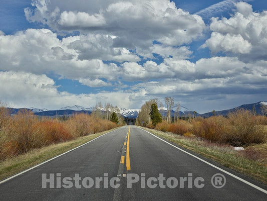 Photo- Road to Distant Mountains in Jackson County, Colorado 2 Fine Art Photo Reproduction
