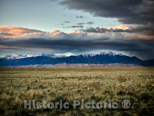 Photo - The Distant Dunes of The Great Sand Dunes National Park and Preserve in Alamosa County, Colorado- Fine Art Photo Reporduction