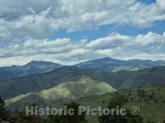 Photo - View of The Surrounding Rocky Mountains from The Buffalo Bill Gravesite and Museum Grounds, on Lookout Mountain Above Golden, Colorado- Fine Art Photo Reporduction