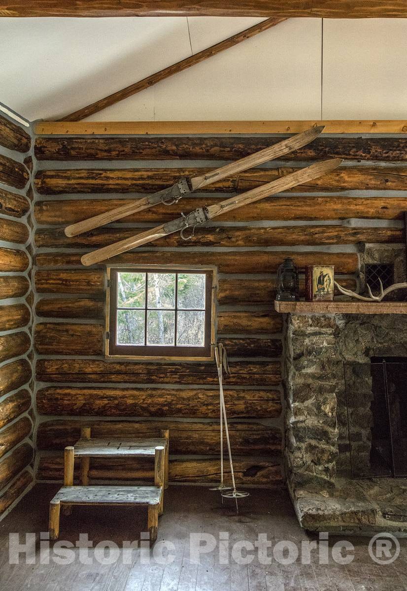 Photo- Inside the Pelican Club Cabin at Big Creek cattle ranch on the Colorado border, near the towns of Riverside and Encampment in Carbon County, Wyoming 1 Fine Art Photo