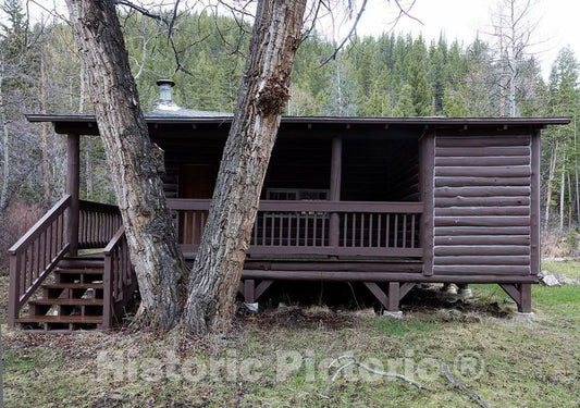 Photo- The Humble Pelican Club Cabin at Big Creek Cattle Ranch on The Colorado Border, Near The Towns of Riverside and Encampment in Carbon County, Wyoming 1 Fine Art Photo