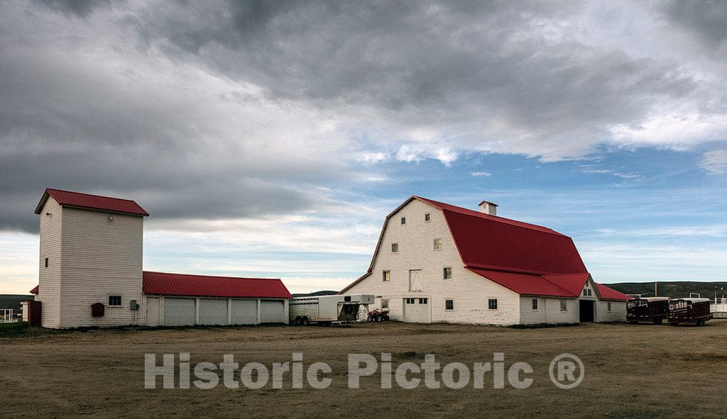 Photo- Ranch Buildings at Big Creek Cattle Ranch on The Colorado Border, Near The Towns of Riverside and Encampment, in Carbon County, Wyoming 5 Fine Art Photo Reproduction
