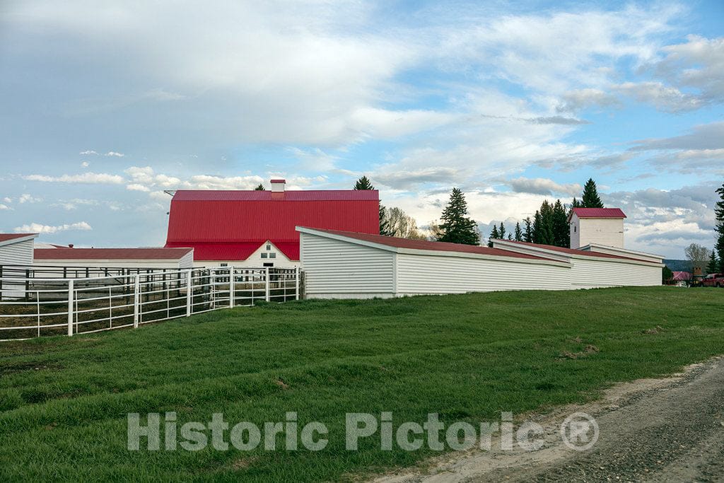 Photo- Ranch Buildings at Big Creek Cattle Ranch on The Colorado Border, Near The Towns of Riverside and Encampment, in Carbon County, Wyoming 8 Fine Art Photo Reproduction