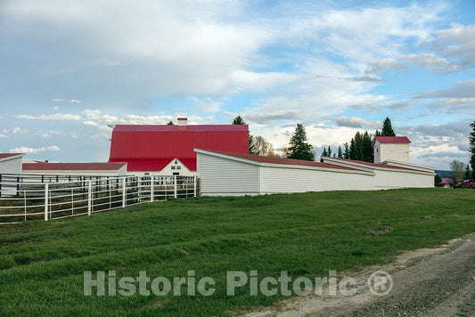 Photo- Ranch Buildings at Big Creek Cattle Ranch on The Colorado Border, Near The Towns of Riverside and Encampment, in Carbon County, Wyoming 8 Fine Art Photo Reproduction