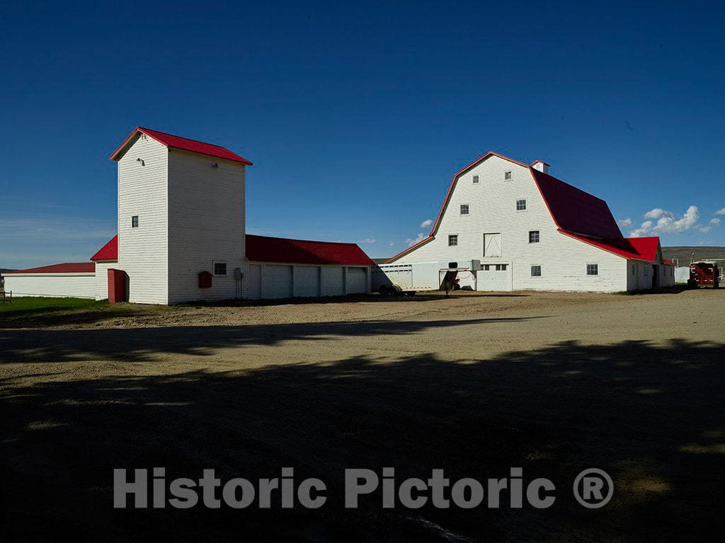 Photo- Ranch Buildings at Big Creek Cattle Ranch on The Colorado Border, Near The Towns of Riverside and Encampment, in Carbon County, Wyoming 1 Fine Art Photo Reproduction
