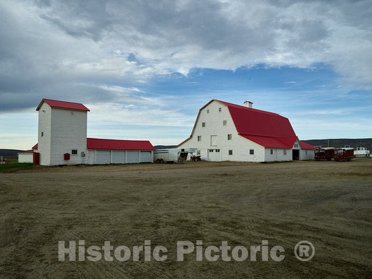 Photo- Ranch Buildings at Big Creek Cattle Ranch on The Colorado Border, Near The Towns of Riverside and Encampment, in Carbon County, Wyoming 2 Fine Art Photo Reproduction