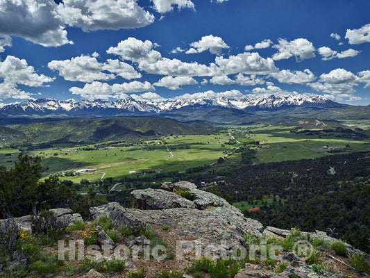 Ridgway, CO Photo - View of Pleasant Valley and distant mountains around Ridgway, Colorado.
