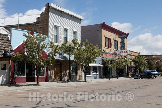 Photo- Downtown Buildings in Rock Springs, Wyoming 2 Fine Art Photo Reproduction