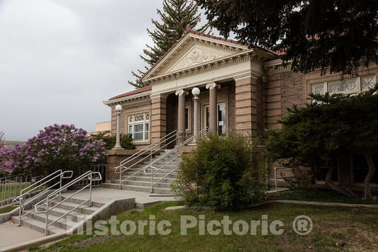 Photo - In 1906, the Sweetwater County Library was built in Green River, Wyoming, with a $20,000 Carnegie Grant- Fine Art Photo Reporduction