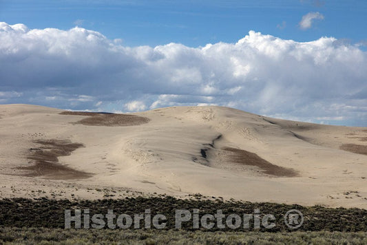 Photo- View of The Killpecker Sand Dunes in Wyoming's Red Desert, North of Rock Springs 2 Fine Art Photo Reproduction