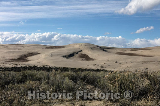 Photo- View of The Killpecker Sand Dunes in Wyoming's Red Desert, North of Rock Springs 6 Fine Art Photo Reproduction