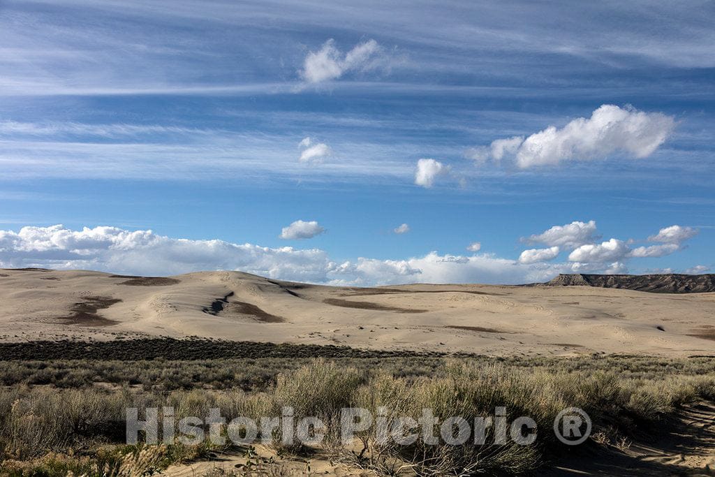 Photo- View of The Killpecker Sand Dunes in Wyoming's Red Desert, North of Rock Springs 7 Fine Art Photo Reproduction