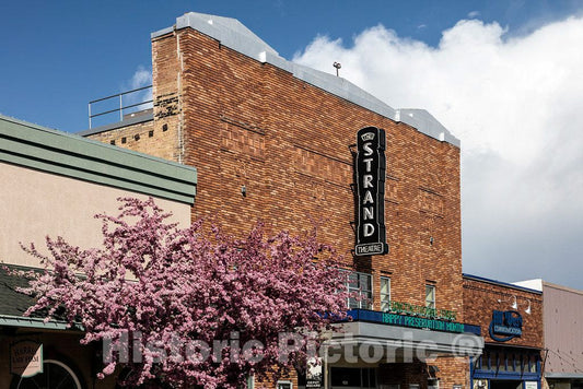 Photo - The Strand Movie Theater in Evanston, a Uinta County City in The Very Southwest Corner of Wyoming- Fine Art Photo Reporduction