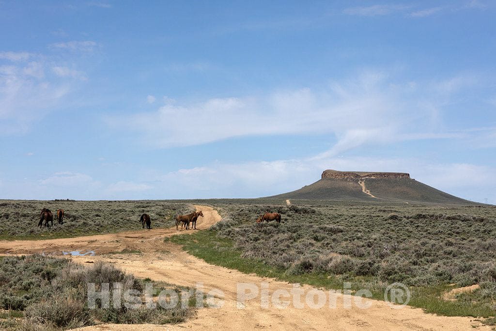 Photograph - In this image, you can see two reasons why the trail that runs atop a long plateau from north of Rock Springs westward to the city of Green River in Sweetwater County, Wyoming 3