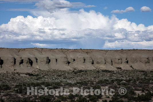 Photo- Odd, Apparently Eroded Features in The Green River Bank in Sweetwater County, Wyoming 1 Fine Art Photo Reproduction