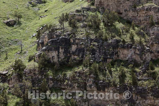 Photo- Scene in Fremont County, Wyoming's, Rugged Wind River Canyon 3 Fine Art Photo Reproduction
