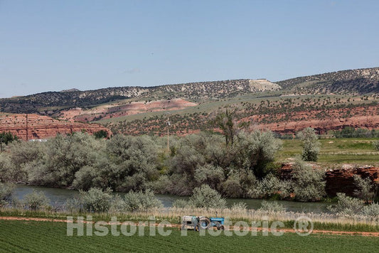 Photo- Scene Along The Bighorn River, at The North end of The Wind River Canyon in Washakie County, Wyoming 1 Fine Art Photo Reproduction