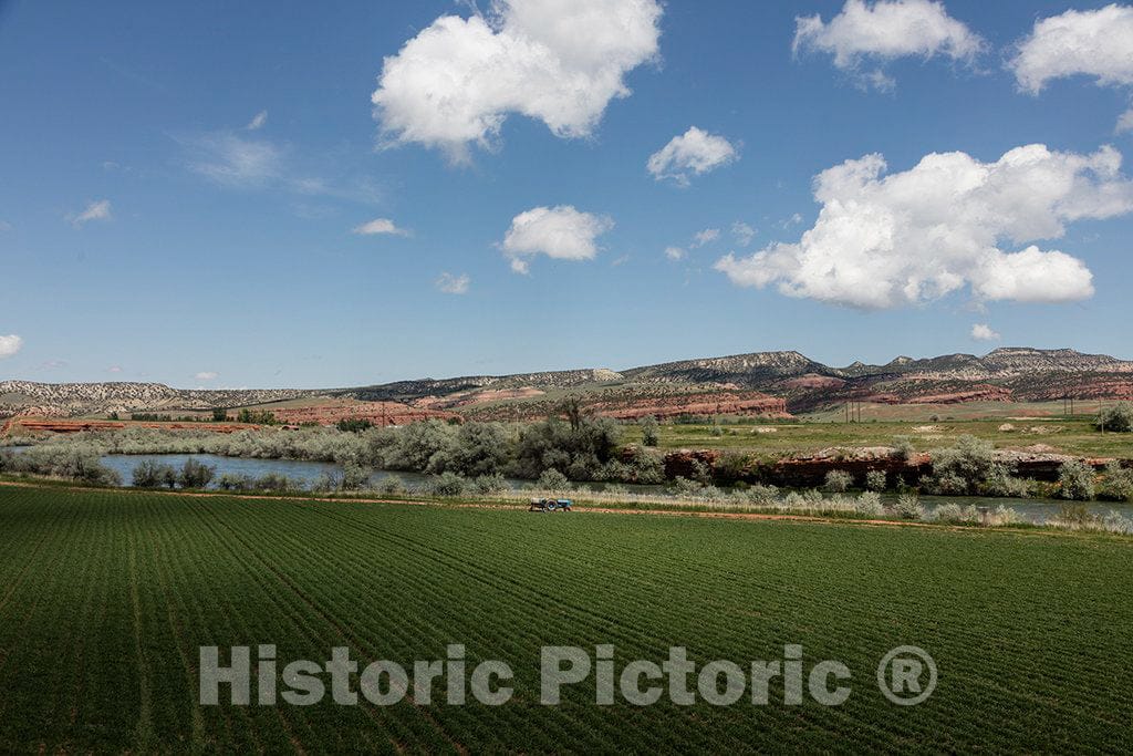 Photo- Scene along the Bighorn River, at the north end of the Wind River Canyon in Washakie County, Wyoming 2 Fine Art Photo Reproduction