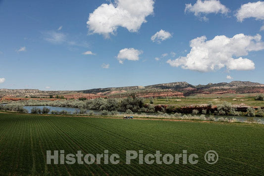 Photo- Scene along the Bighorn River, at the north end of the Wind River Canyon in Washakie County, Wyoming 2 Fine Art Photo Reproduction