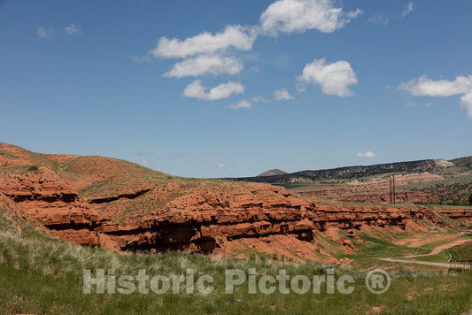 Photo- Scene Along The Bighorn River at The North end of The Wind River Canyon in Washakie County, Wyoming 2 Fine Art Photo Reproduction