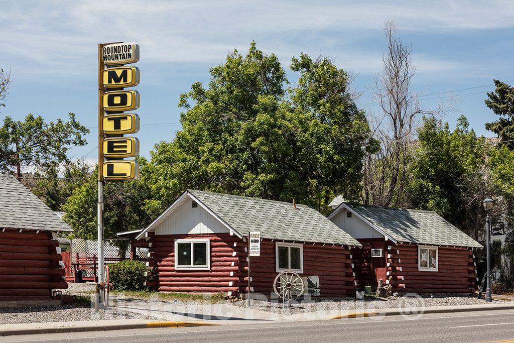 Photo - Tourist Cabins in Thermopolis, Wyoming- Fine Art Photo Reporduction