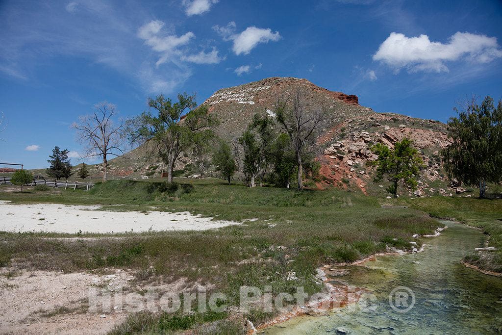 Photo- Scene at Hot Springs State Park, a State-Owned, Public-Recreation Area in Thermopolis, Wyoming, Known for its hot Springs 2 Fine Art Photo Reproduction