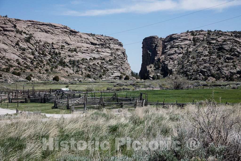 Photo- Devil's Gate, a Fissure in The Mountains of What is Now Natrona County, Wyoming, Caused by Erosion from The Sweetwater River 5 Fine Art Photo Reproduction