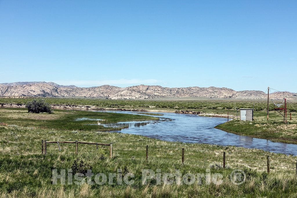 Photo - The Sweetwater River, Flowing Through Natrona County, Wyoming- Fine Art Photo Reporduction