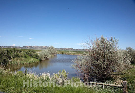 Photograph - Bessemer Bend, a most significant turn of the North Platte River in Natrona County, Wyomingl this was the point of the last crossing by Oregon, Mormon, and California Trail 4