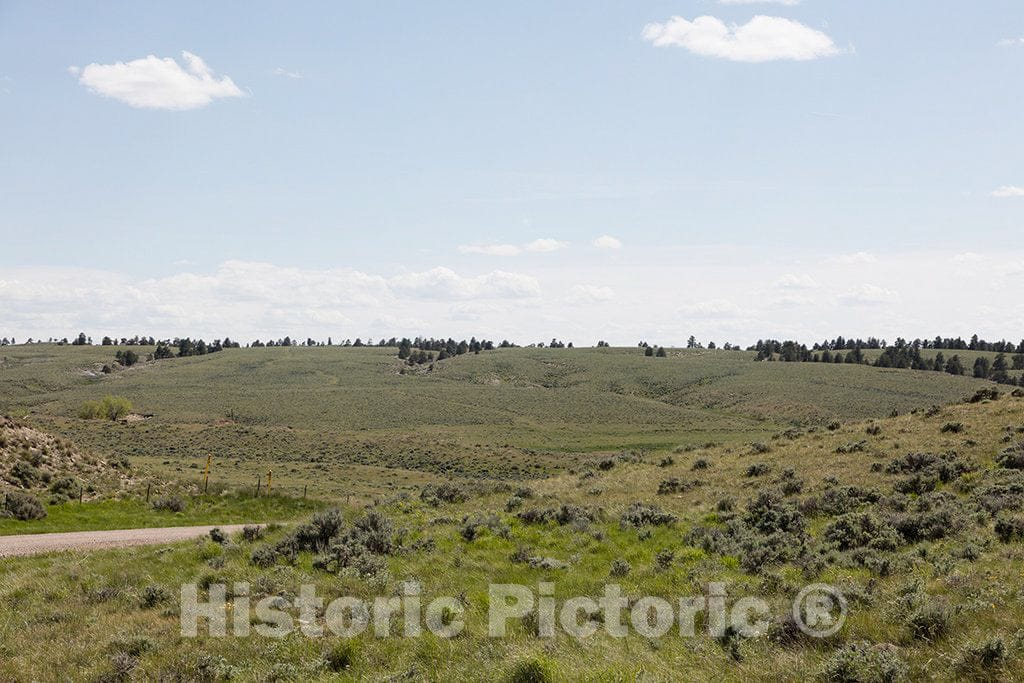 Photo - This insignificant-Looking Swale Many Miles west of Casper in Natrona County, Wyoming, was not insignificant to Emigrants tramping Along The Oregon, Mormon
