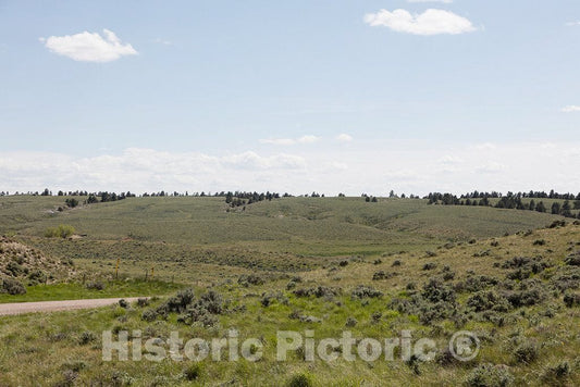 Photo - This insignificant-Looking Swale Many Miles west of Casper in Natrona County, Wyoming, was not insignificant to Emigrants tramping Along The Oregon, Mormon