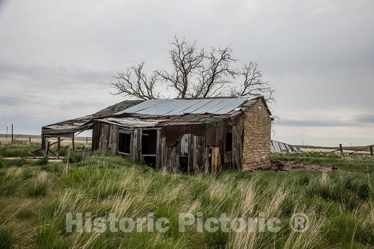 Photo- Abandoned Ranch or Farmstead west of Casper in Natrona County, Wyoming 2 Fine Art Photo Reproduction